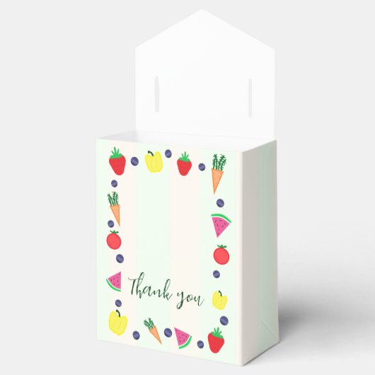 Plaatselijk geteelde Baby shower van de landbouwma Bedankdoosjes (Geopend)