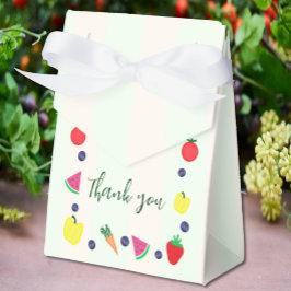 Plaatselijk geteelde Baby shower van de landbouwma Bedankdoosjes