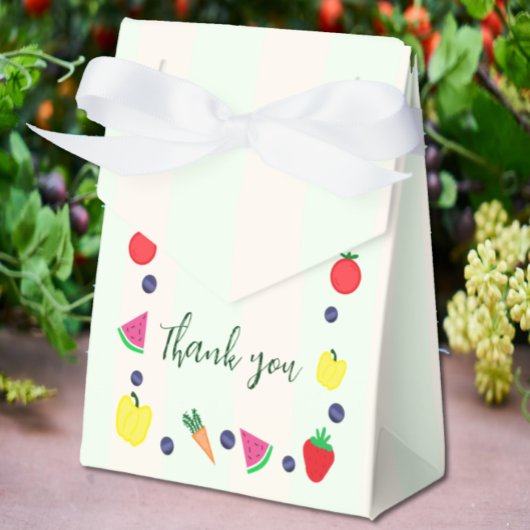 Plaatselijk geteelde Baby shower van de landbouwma Bedankdoosjes