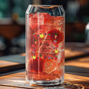 Plaatselijk geteelde Baby shower van de landbouwma Blikvorm Glas