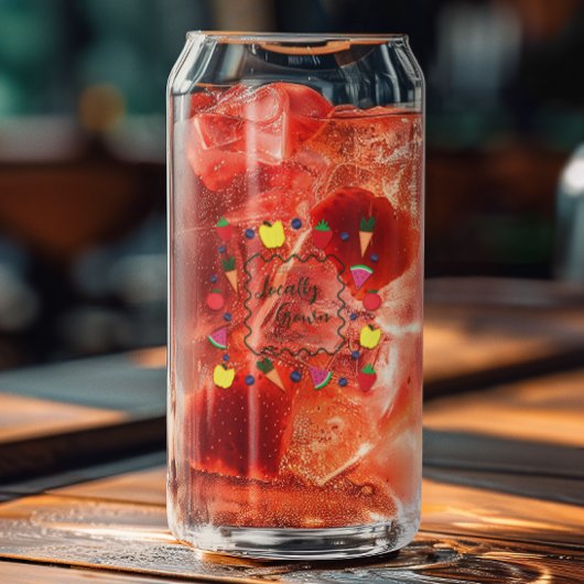 Plaatselijk geteelde Baby shower van de landbouwma Blikvorm Glas