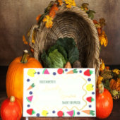 Plaatselijk geteelde Baby shower van de landbouwma Gastenboek