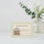 Plaatselijk geteelde Baby shower van de landbouwma Informatiekaartje (Staand voorkant)