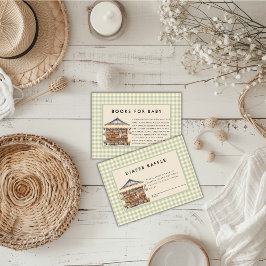 Plaatselijk geteelde Baby shower van de landbouwma Informatiekaartje