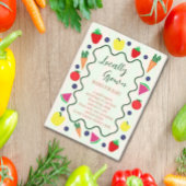 Plaatselijk geteelde Baby shower van de landbouwma Informatiekaartje