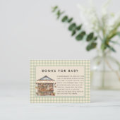 Plaatselijk geteelde Baby shower van de landbouwma Informatiekaartje (Staand voorkant)