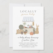 Plaatselijk geteelde Baby shower van de landbouwma Kaart (Voorkant)