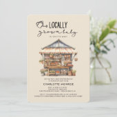 Plaatselijk geteelde Baby shower van de landbouwma Kaart (Staand voorkant)