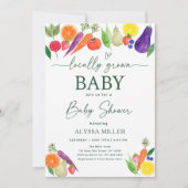 Plaatselijk geteelde Baby shower van de landbouwma Kaart (Voorkant)