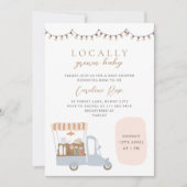 Plaatselijk geteelde Baby shower van de landbouwma Kaart (Voorkant)