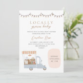 Plaatselijk geteelde Baby shower van de landbouwma Kaart (Staand voorkant)