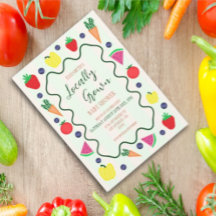 Plaatselijk geteelde Baby shower van de landbouwma