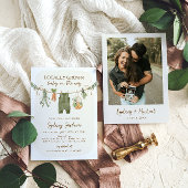 Plaatselijk geteelde Baby shower van de landbouwma Kaart