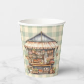 Plaatselijk geteelde Baby shower van de landbouwma Papieren Bekers (Voorkant)