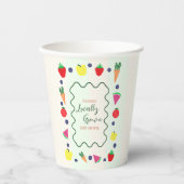 Plaatselijk geteelde Baby shower van de landbouwma Papieren Bekers (Voorkant)