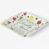 Plaatselijk geteelde Baby shower van de landbouwma Papieren Bordje (Gebogen)