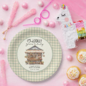 Plaatselijk geteelde Baby shower van de landbouwma Papieren Bordje (Feest)