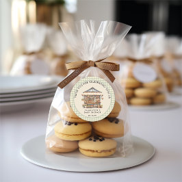 Plaatselijk geteelde Baby shower van de landbouwma Ronde Sticker