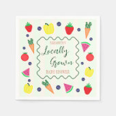 Plaatselijk geteelde Baby shower van de landbouwma Servet (Voorkant)