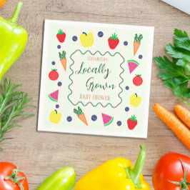 Plaatselijk geteelde Baby shower van de landbouwma Servet