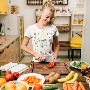 Plaatselijk geteelde Baby shower van de landbouwma T-shirt