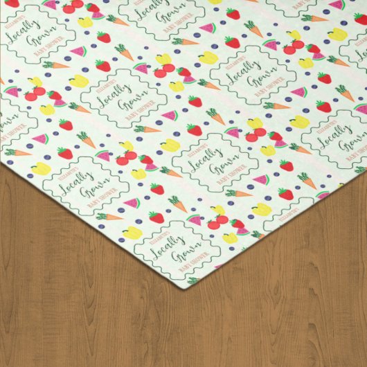 Plaatselijk geteelde Baby shower van de landbouwma Tissuepapier