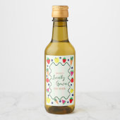 Plaatselijk geteelde Baby shower van de landbouwma Wijn Etiket (Voorkant)