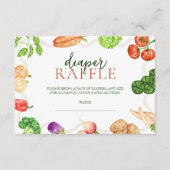 Plaatselijk geteelde boeren markt Baby shower luie Informatiekaartje (Voorkant)