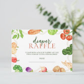 Plaatselijk geteelde boeren markt Baby shower luie Informatiekaartje (Staand voorkant)