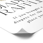 Plaatselijk geteelde boeren Markt Luier Raffle tek Poster (Hoek)