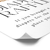 Plaatselijk geteelde boeren Markt Luier Raffle tek Poster (Hoek)