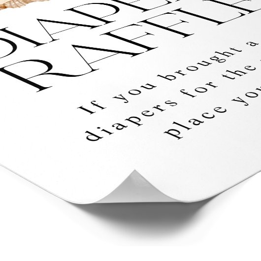 Plaatselijk geteelde boeren Markt Luier Raffle tek Poster (Hoek)