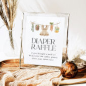 Plaatselijk geteelde boeren Markt Luier Raffle tek Poster