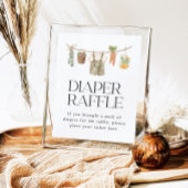 Plaatselijk geteelde boeren Markt Luier Raffle tek Poster