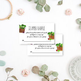 Plaatselijk geteelde boeren markt luierloterij informatiekaartje