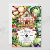 Plaatselijk geteelde boeren markt verjaardag kaart (Voorkant)