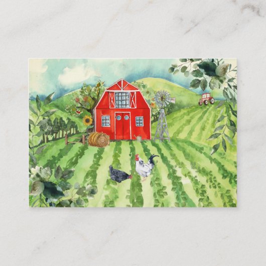 Plaatselijk geteelde boerenmarkt Baby | Boekaanvra Informatiekaartje (Achterkant)