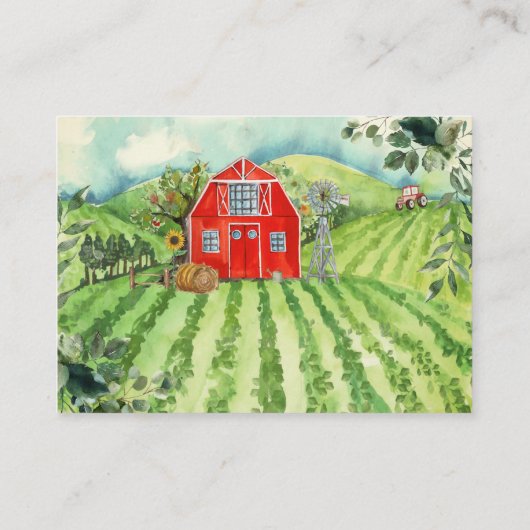 Plaatselijk geteelde boerenmarkt Baby | Luierloof Informatiekaartje (Achterkant)