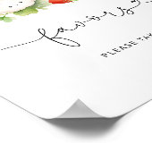 Plaatselijk geteelde groenten baby shower Favors Poster (Hoek)