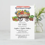 Plaatselijk geteelde landbouwers brengen baby show kaart (Staand voorkant)