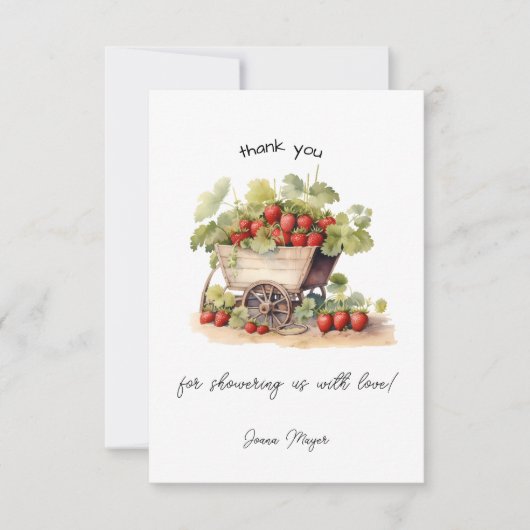 Plaatselijk geteelde landbouwers verhandelen aardb bedankkaart (Voorkant)