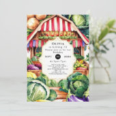 Plaatselijk geteelde pastelboeren Marktverjaardag Kaart (Staand voorkant)