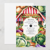 Plaatselijk geteelde pastelboeren Marktverjaardag Kaart (Voorkant / Achterkant)