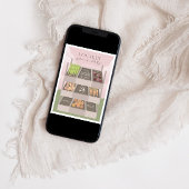 Plaatselijk geteelde roze boerenmarkt Baby shower Kaart