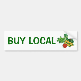 Plaatselijk kopen bumpersticker