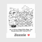 Plaatselijke bezoekerscampagne met een bezoekende  sticker (Vel)