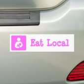 Plaatselijke borstvoeding / Verpleegingspictogram  Bumpersticker (Op auto)