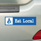 Plaatselijke borstvoeding / Verpleegingspictogram  Bumpersticker (Op auto)