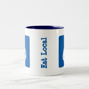 Plaatselijke borstvoeding / Verpleegingspictogram Tweekleurige Koffiemok