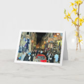 Plaatselijke Egyptenaren op de Luxormarkt Kaart (Gele Bloem)